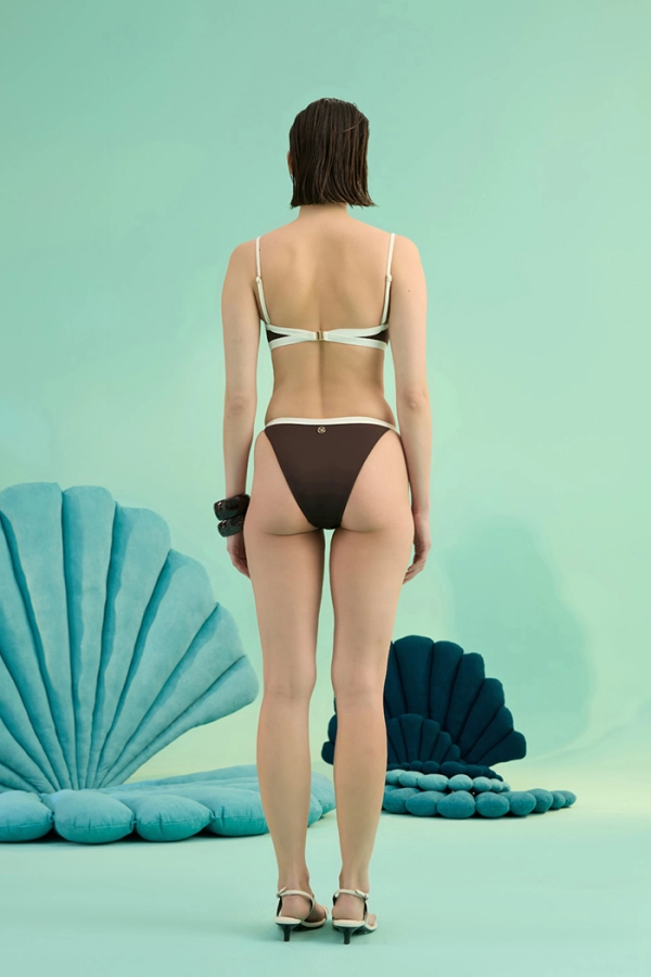 LUNA BRUNETTE BIA LOGOLU ÇİFT RENK STRAPLEZ BİKİNİ TAKIMI