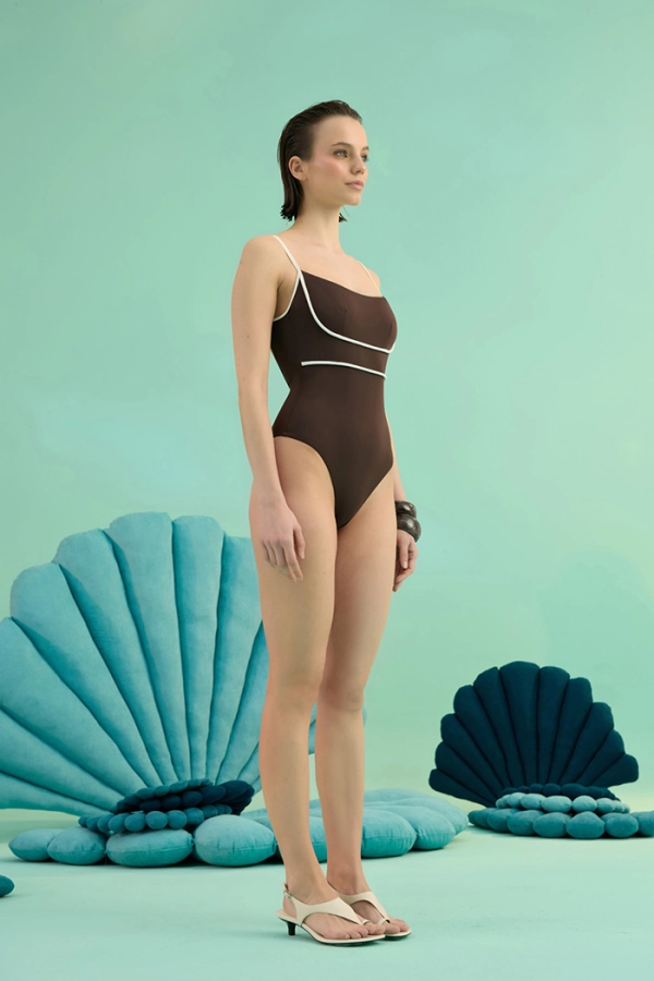CALYMA BRUNETTE ŞERİT BİYELİ ASKILI MAYO
