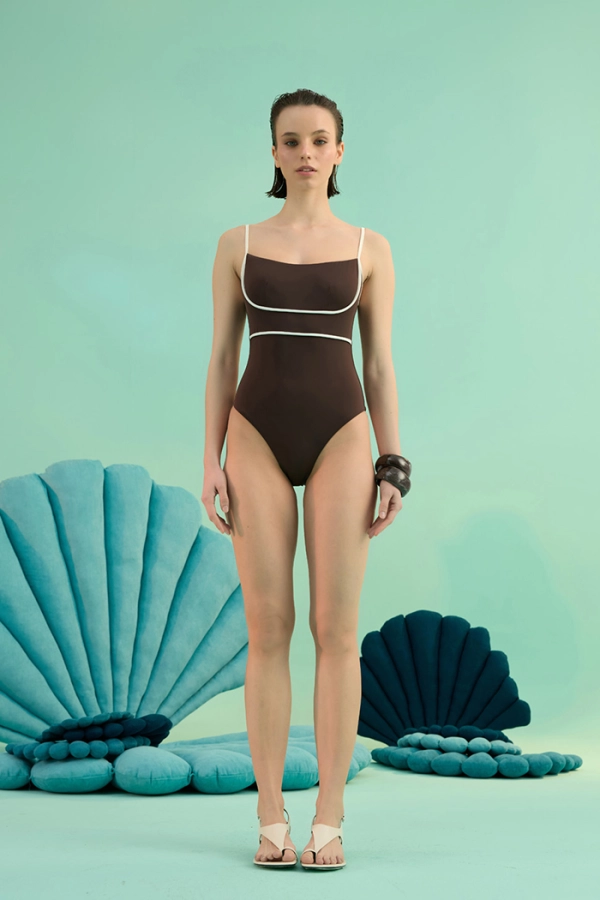 CALYMA BRUNETTE ŞERİT BİYELİ ASKILI MAYO