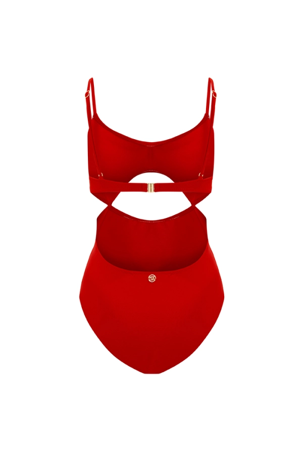 OREVA CHERRY PENCERELİ ASKILI MAYO