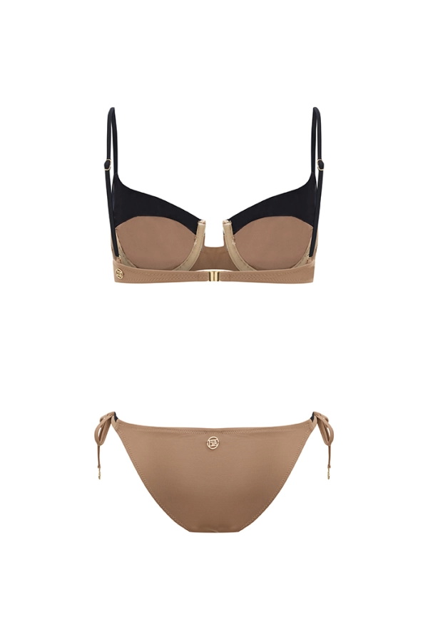 THALASSA MOCHA ÇİFT RENK BALENLİ BİKİNİ TAKIMI