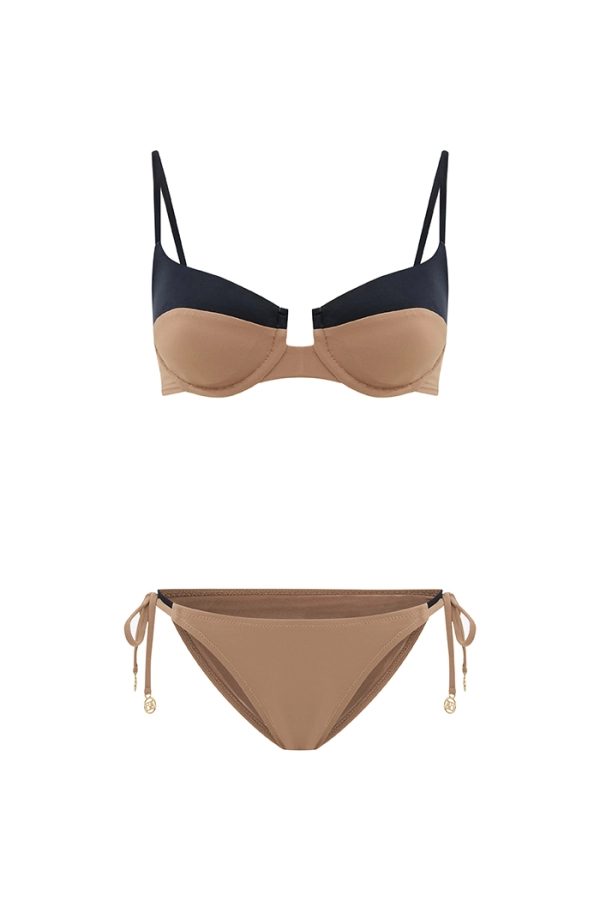 THALASSA MOCHA ÇİFT RENK BALENLİ BİKİNİ TAKIMI