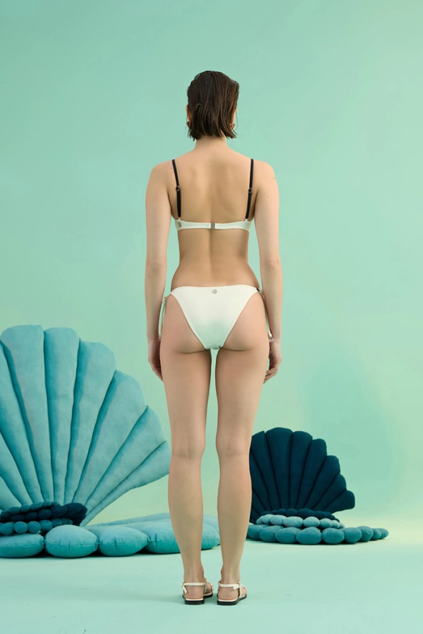 THALASSA WHITE ÇİFT RENK BALENLİ BİKİNİ TAKIMI