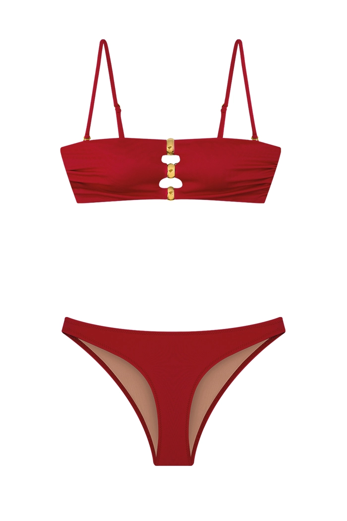 Ira Fiery Red Bikini Takımı